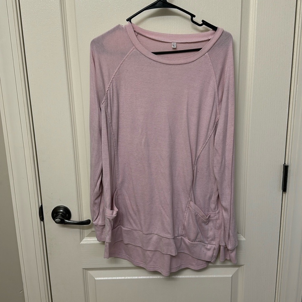 Pink shirt with pockets